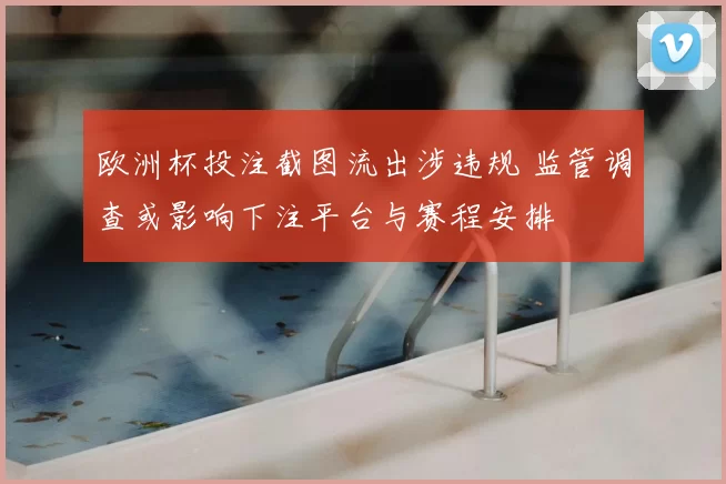 欧洲杯投注截图流出涉违规 监管调查或影响下注平台与赛程安排